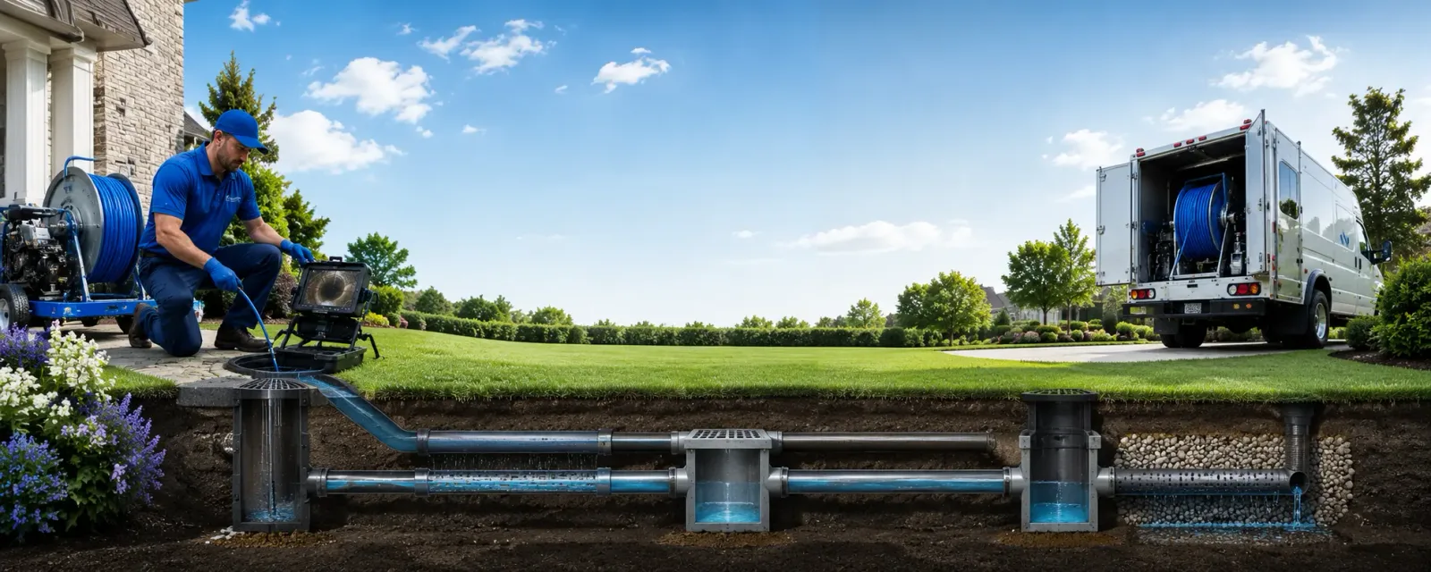 Outdoor drain cleaning information for Griswold, IA